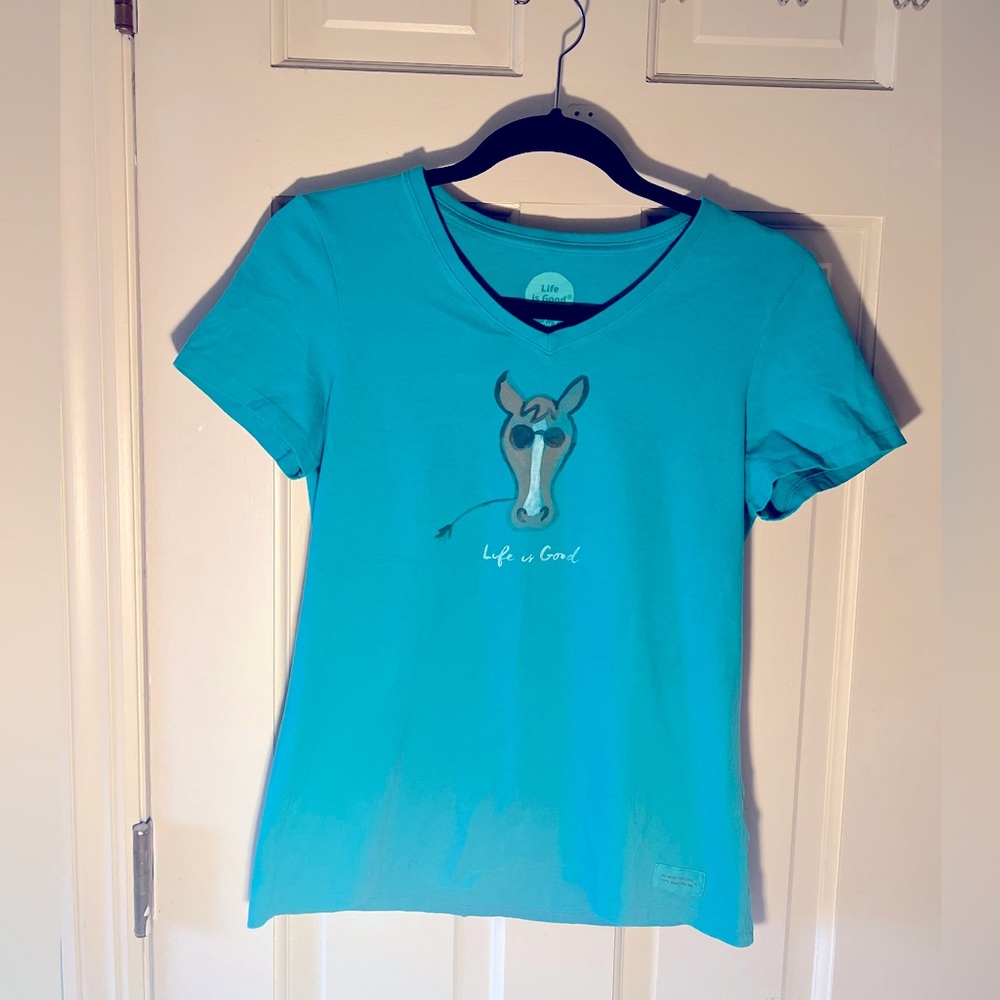 Life is Good Horse T-Shirt - Small